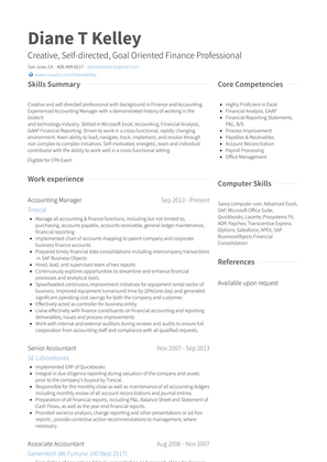 Accounting Manager Resume Sample and Template