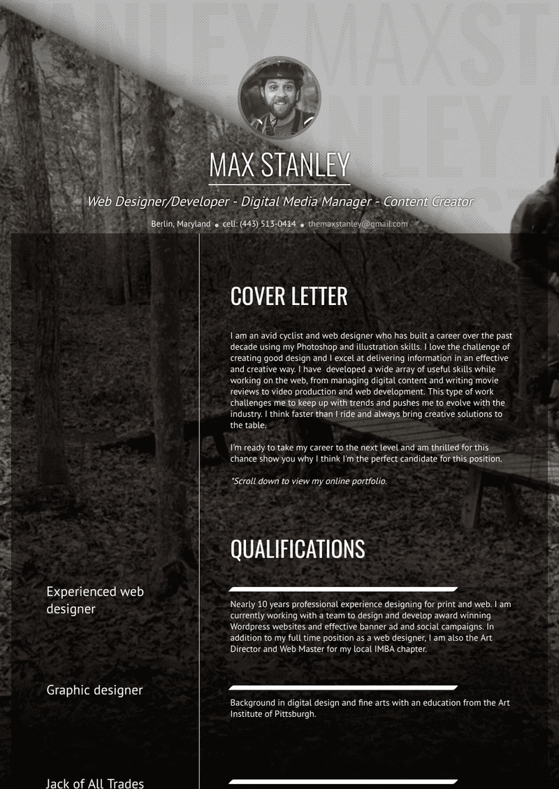 Photographer Resume Samples And Templates Visualcv