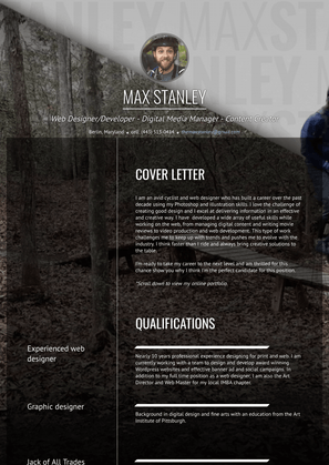 Web Designer/Developer, Digital Media Manager & Certified Google Photographer Resume Sample and Template