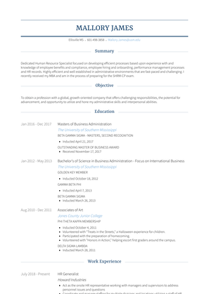 Operations Specialist Resume Sample and Template