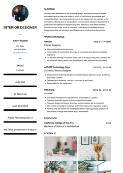 Designer CV Template and Example - Vienna by VisualCV	