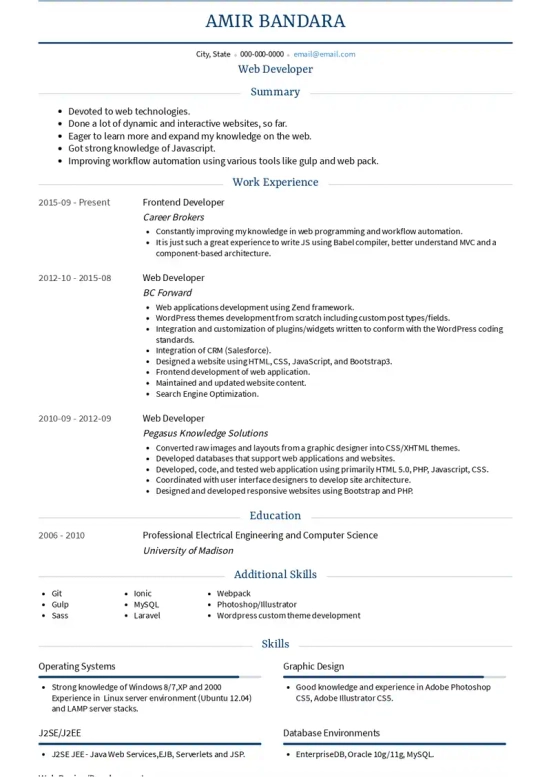 integration resume skills