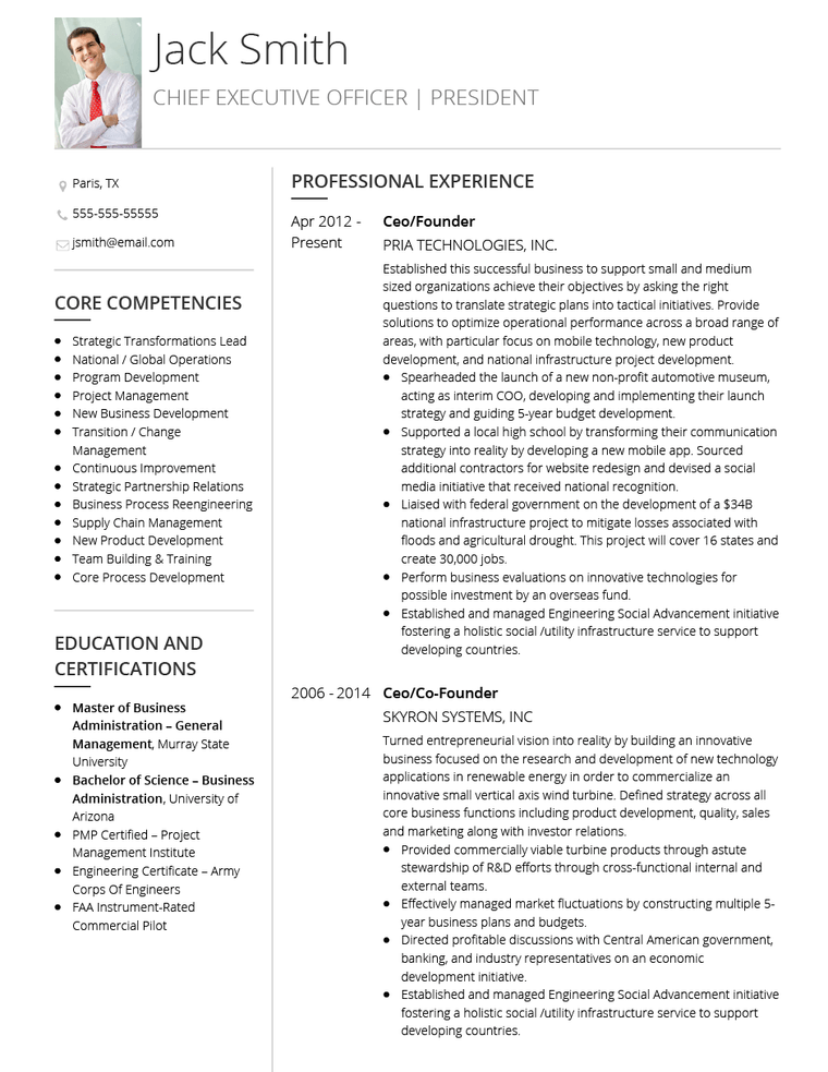 Resume Template - Corporate