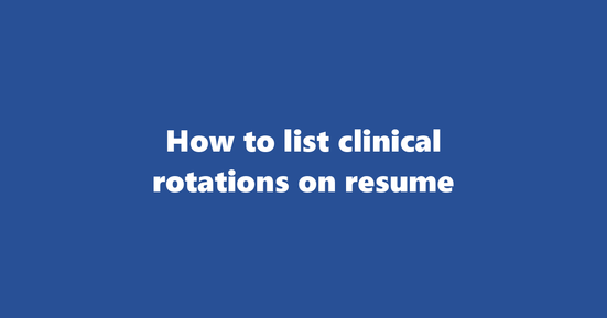 clinical experience on resume banner image