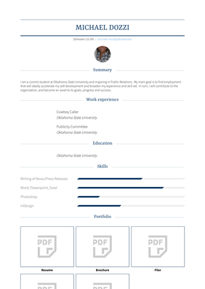 Cowboy Caller Resume Sample and Template