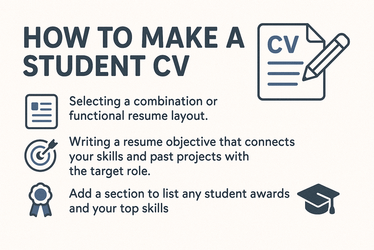 how to make a student cv