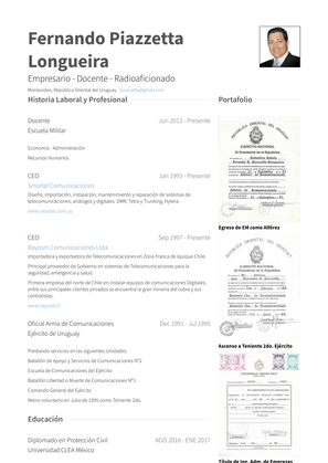 Docente Resume Sample and Template