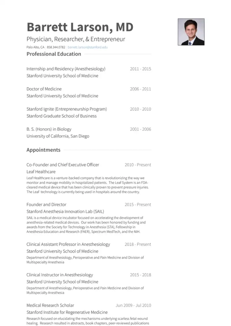 functional resume example usa
