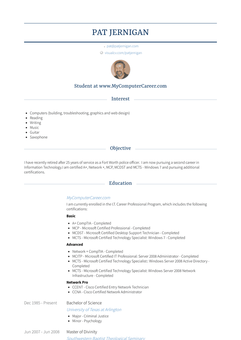 Corporal Resume Samples And Templates Visualcv