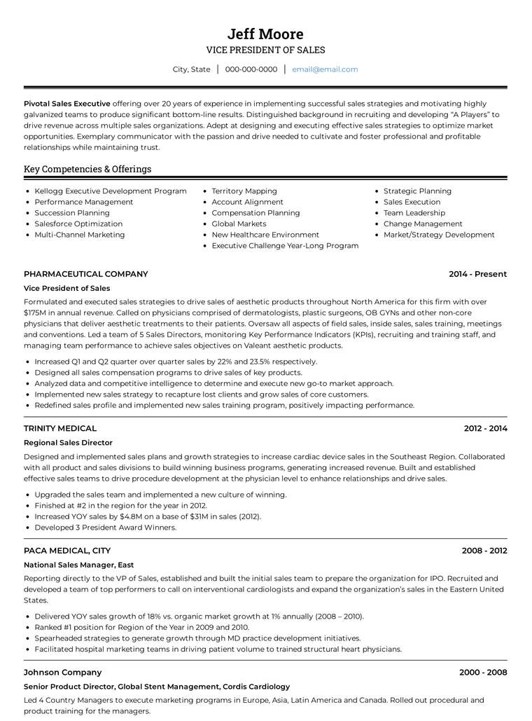 Ireland Resume Template: ATS