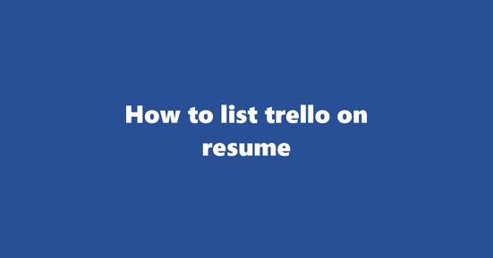 trello on resume banner image