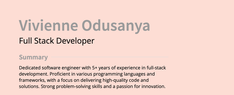 Minimalist Resume Color Schemes for Tech - Steel Gray and Rose Gold