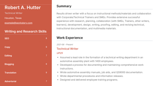Coral Resume Template Collections