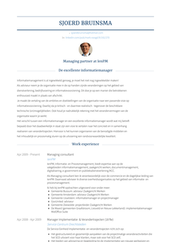 Managing Consultant Resume Sample and Template