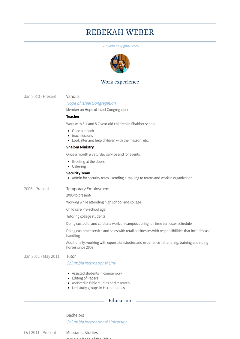 Various Resume Sample and Template