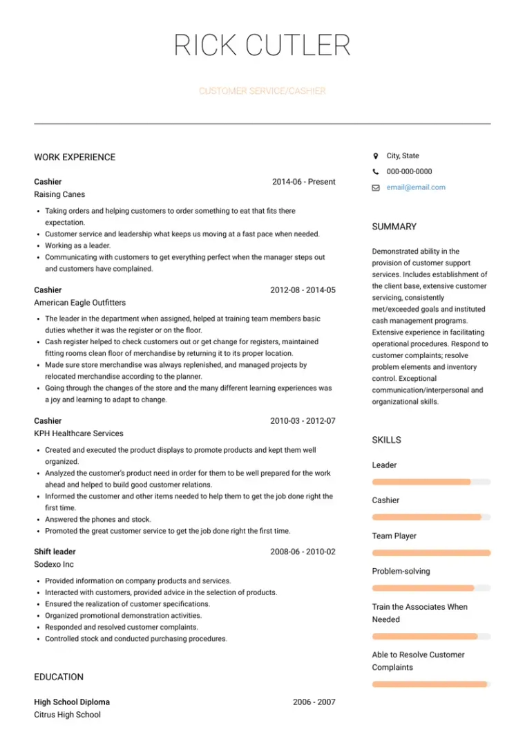 cashier-entry-level-resume-example