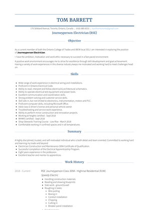 Apprentice, 309a Construction & Maintenance Resume Sample and Template