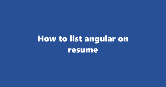angular on resume banner image