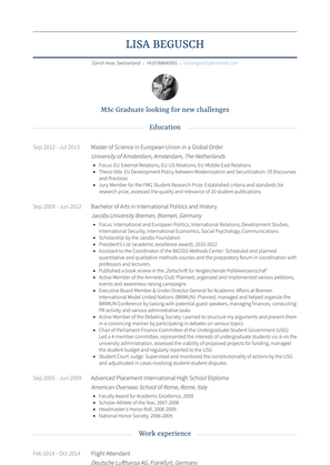 Flight Attendant Resume Sample and Template