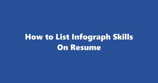 infograph resume skills