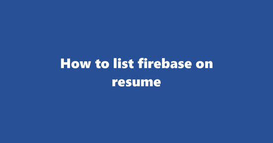firebase on resume banner image